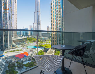 FULL BURJ KHALIFA VIEW! 2BR Apartment Near Dubai Mall